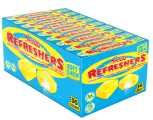Swizzels UK Import Refresher Lemon Sherbert Chewy Bar 43g 36ct